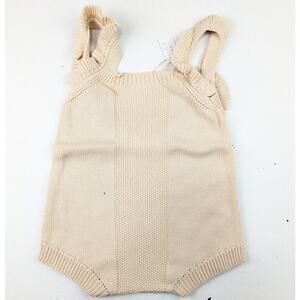 Mebie Baby Oatmeal Knit Romper - 3-6 Months